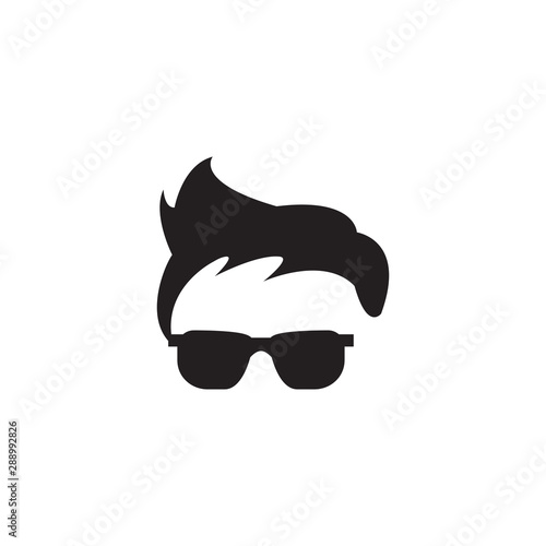 Geek glasses graphic design template vector isolated