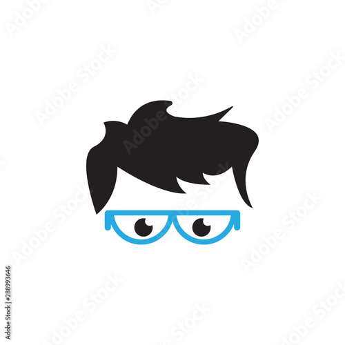 Glasses graphic design template vector isolated illustration