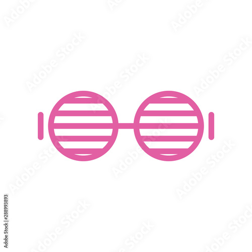 Summer glasses graphic design template vector isolated