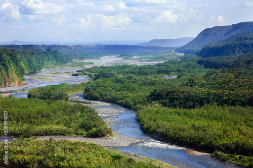 Rio Napo in the Ecuadorian Amazon rainforest photo