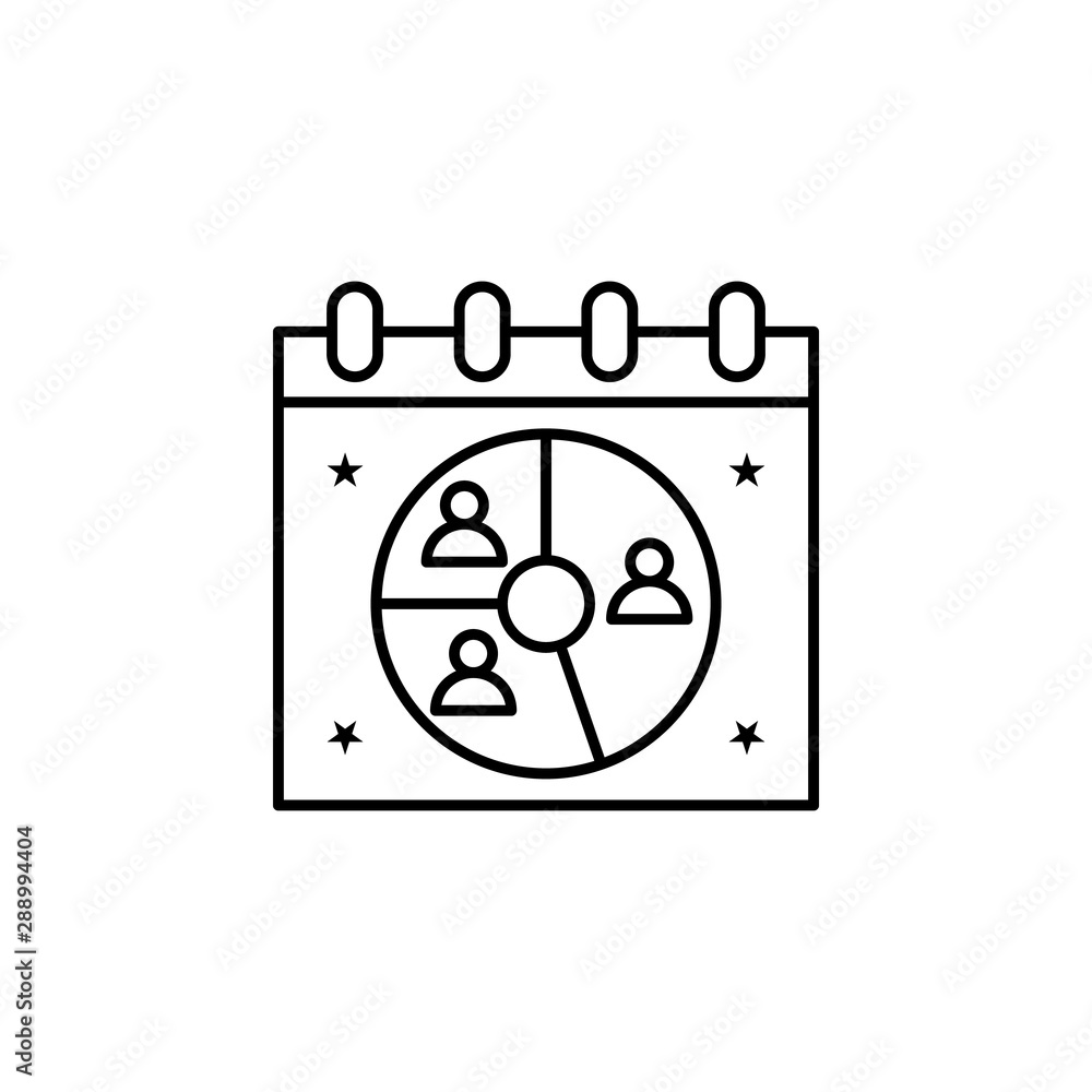 Shareholder event management icon. Element of event management icon Shareholder event management icon. Element of event management icon