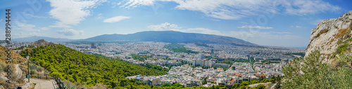 Athens panorama from slope of Mount Lycabettus.