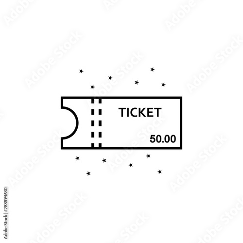 Ticket event management icon. Element of event management icon
