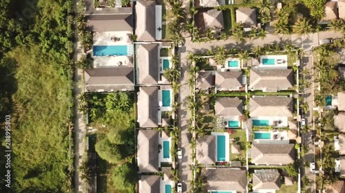 villa and aerial view in Kaho Lak, Phuket, Thailand photo