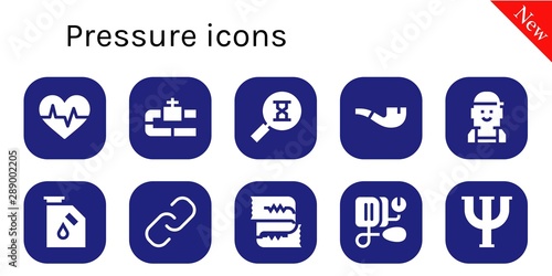 pressure icon set