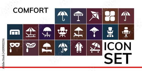 comfort icon set
