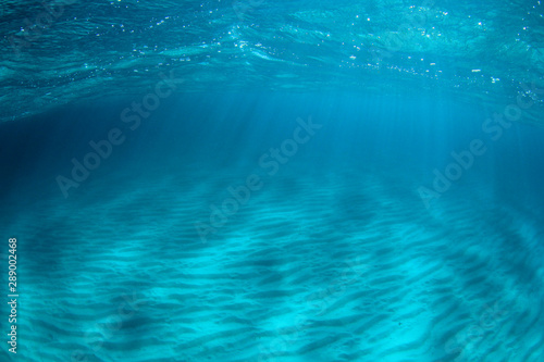 Underwater blue ocean