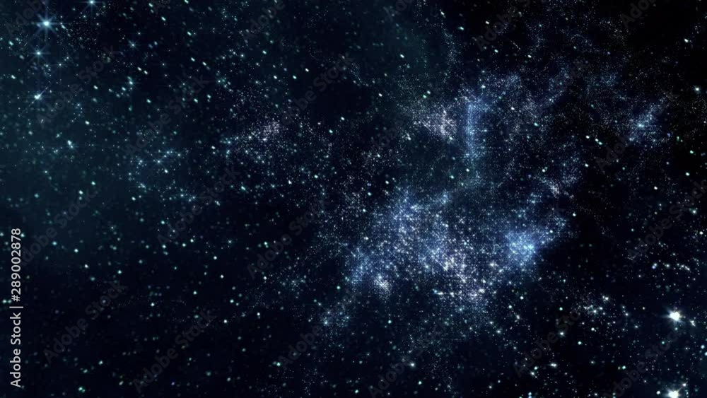 Traveling through star fields in outer space (Loop). Traveling through star fields in outer space (Loop).