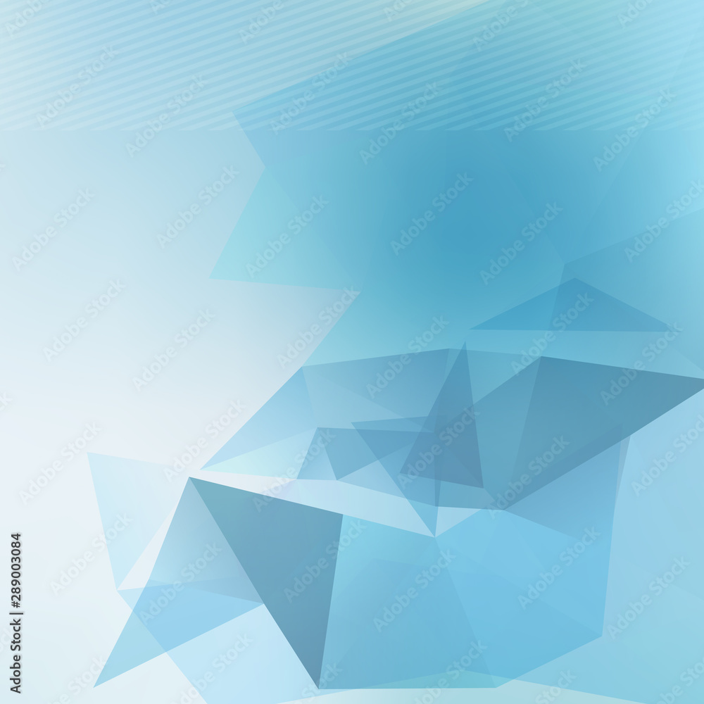 Triangle blured abstract futuristic background template for brochure flyer