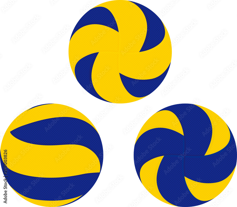 バレーボールのイラストアソート Stock Vector Adobe Stock