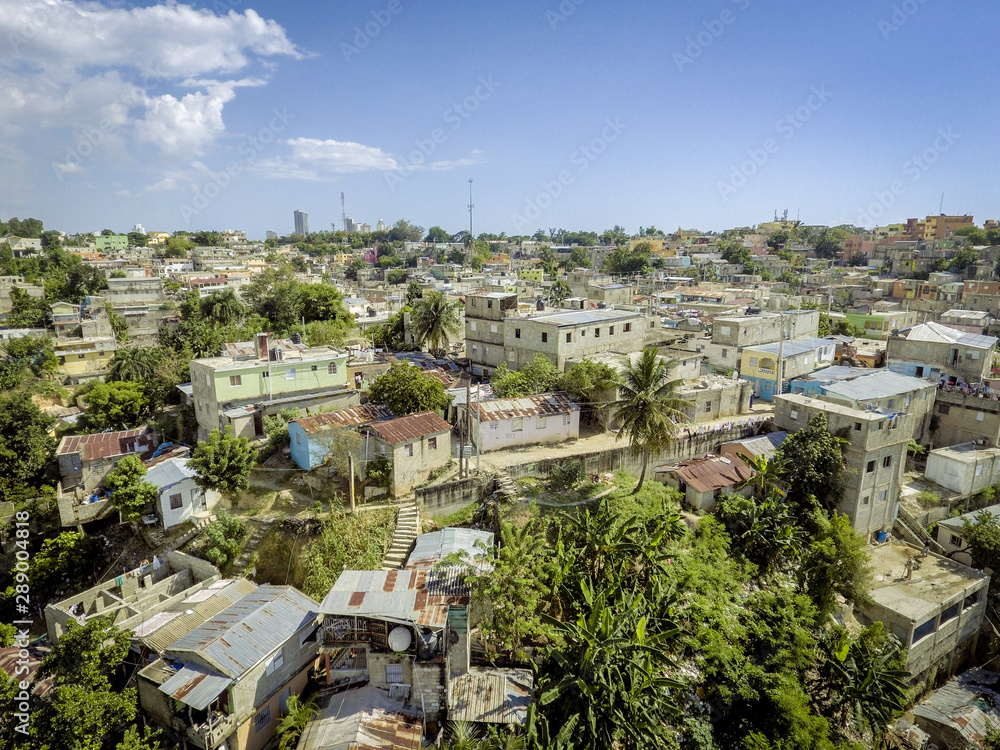 Panoramic View of the city of Santo Domingo, Dominican Republic