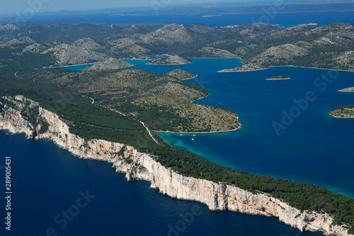 Aerial view of Telašćica Nature Park