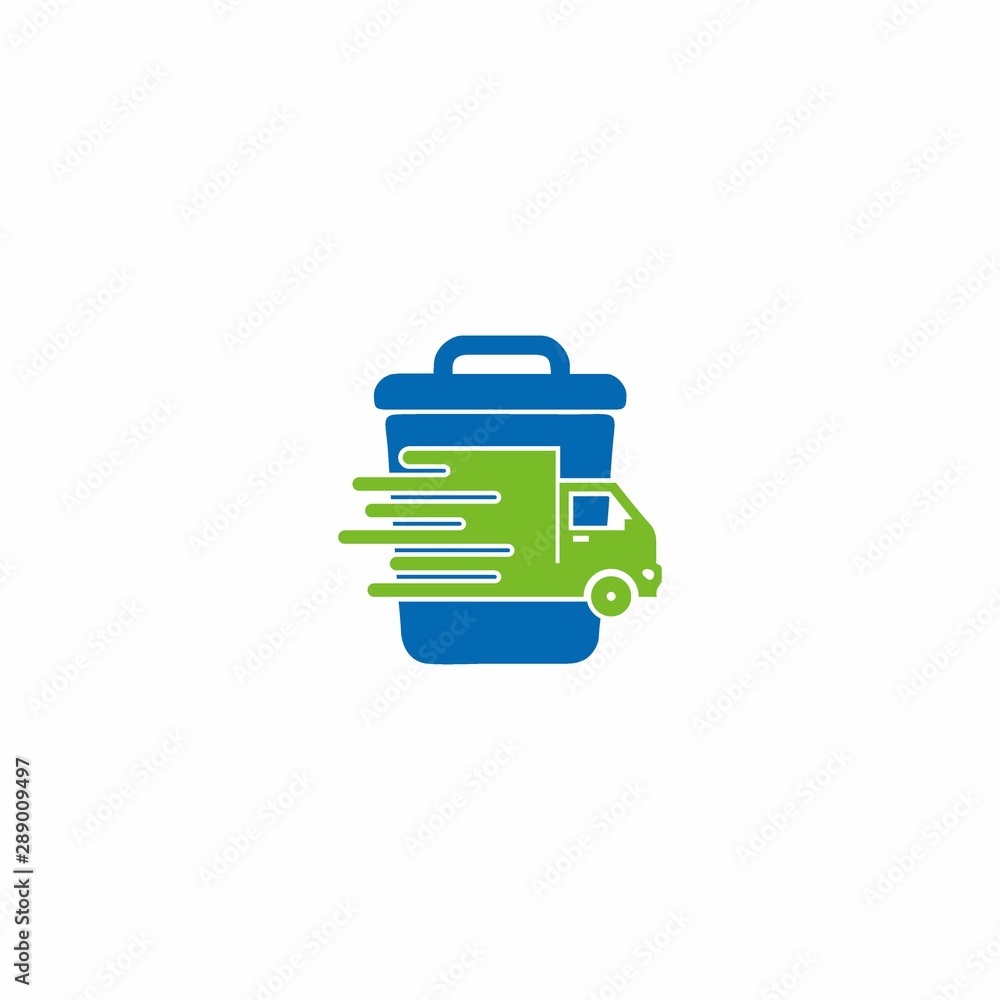 Garbage car logo design modern template Garbage car logo design modern template