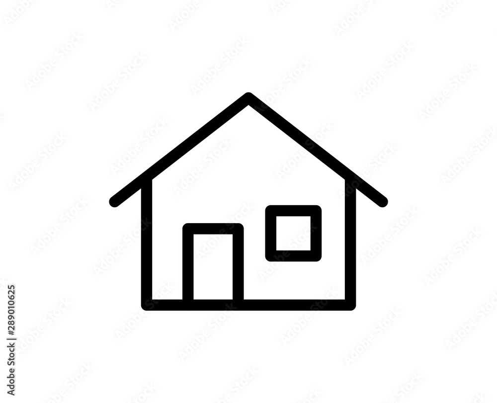 House line icon. Vector symbol in trendy flat style on white background. Web sing for design. House line icon. Vector symbol in trendy flat style on white background. Web sing for design.
