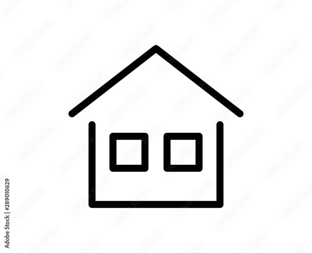House line icon. Vector symbol in trendy flat style on white background. Web sing for design. House line icon. Vector symbol in trendy flat style on white background. Web sing for design.