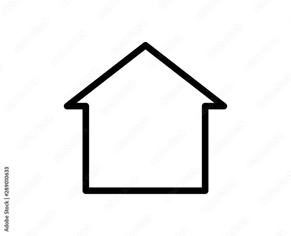 House line icon. Vector symbol in trendy flat style on white background. Web sing for design. House line icon. Vector symbol in trendy flat style on white background. Web sing for design.