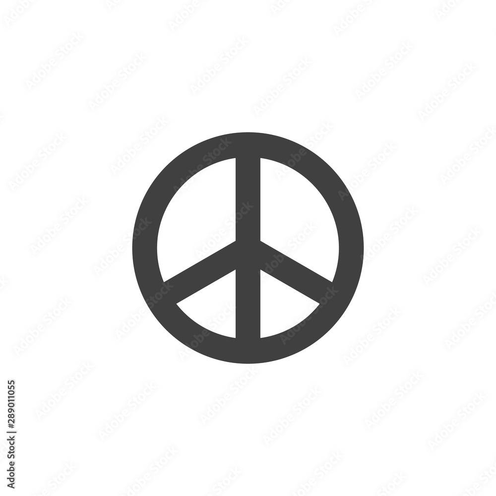 Peace sign vector icon. filled flat sign for mobile concept and web design. International peace day glyph icon. Pacifism symbol, logo illustration. Vector graphics Peace sign vector icon. filled flat sign for mobile concept and web design. International peace day glyph icon. Pacifism symbol, logo illustration. Vector graphics