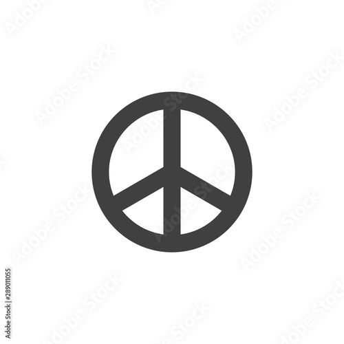 Peace sign vector icon. filled flat sign for mobile concept and web design. International peace day glyph icon. Pacifism symbol, logo illustration. Vector graphics