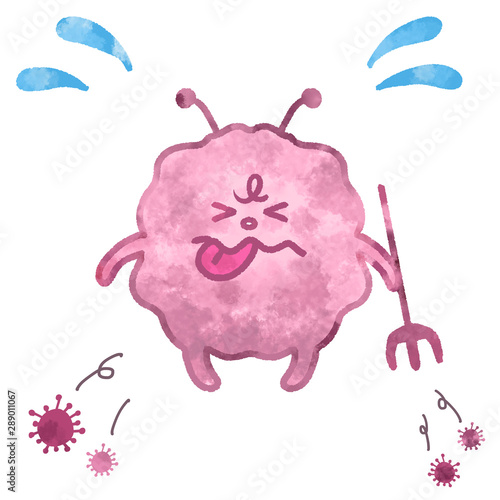 弱る赤カビ キャラクターイラスト Stock Illustration Adobe Stock 弱る赤カビ キャラクターイラスト Stock Illustration Adobe Stock