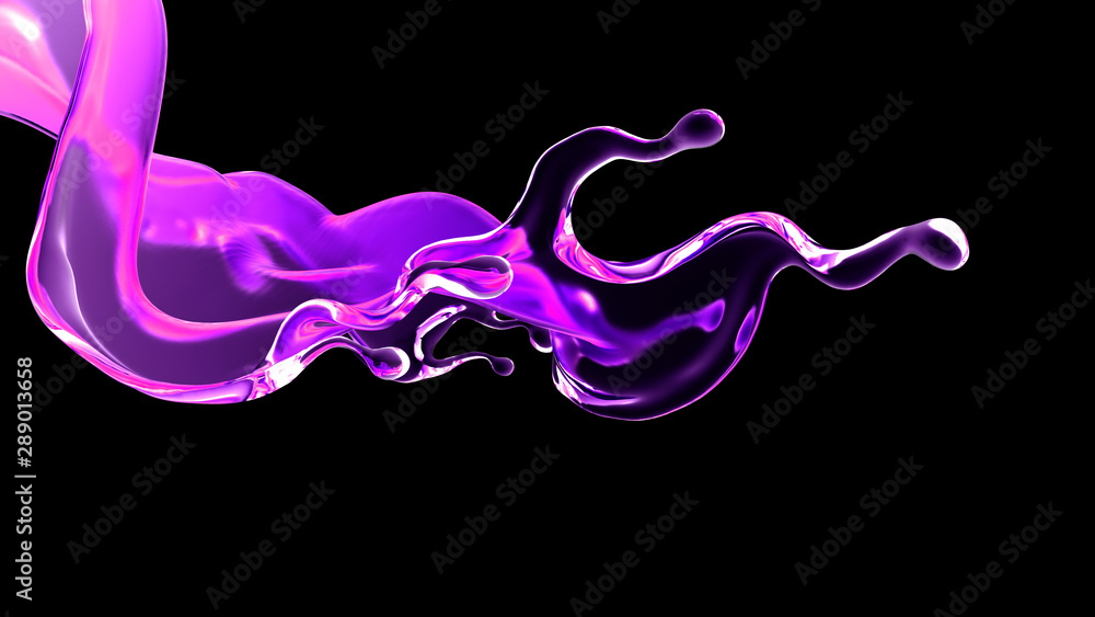 Splash fluid. 3d illustration, 3d rendering. Splash fluid. 3d illustration, 3d rendering.
