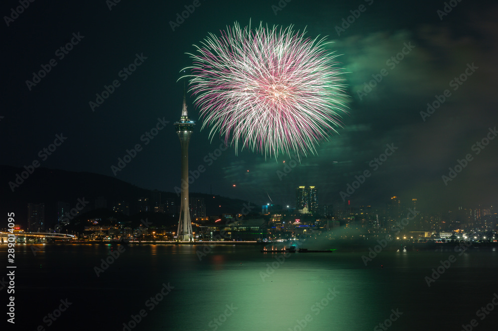 Macau, China 7th September 2019. 30th Macao International Fireworks Display Contest, Malaysia Team - Blastmaster Sdn Bhd