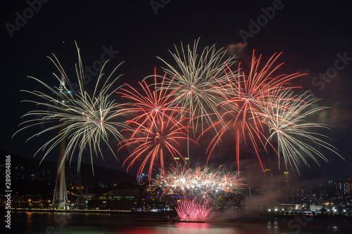 Macau, China 7th September 2019. 30th Macao International Fireworks Display Contest, Philippines Team - Platinum Fireworks, Inc.