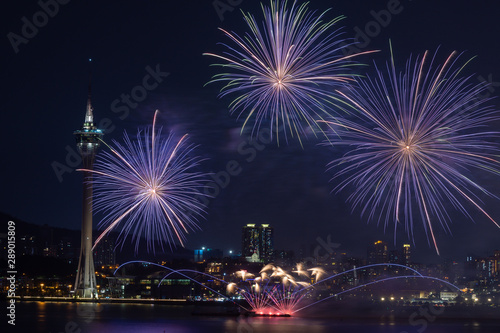 Macau, China 7th September 2019. 30th Macao International Fireworks Display Contest, Philippines Team - Platinum Fireworks, Inc. © Filipe