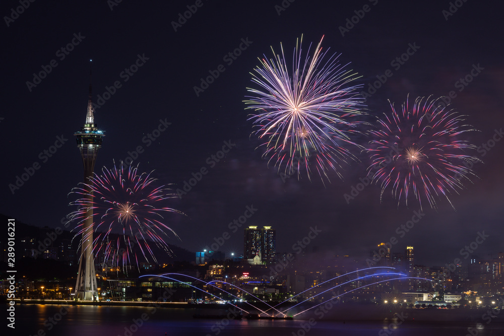 Macau, China 7th September 2019. 30th Macao International Fireworks Display Contest, Philippines Team - Platinum Fireworks, Inc. Macau, China 7th September 2019. 30th Macao International Fireworks Display Contest, Philippines Team - Platinum Fireworks, Inc.
