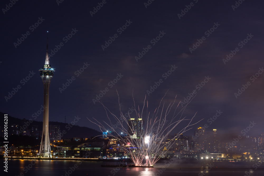 Macau, China 7th September 2019. 30th Macao International Fireworks Display Contest, Philippines Team - Platinum Fireworks, Inc. Macau, China 7th September 2019. 30th Macao International Fireworks Display Contest, Philippines Team - Platinum Fireworks, Inc.
