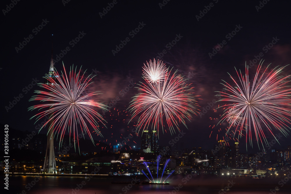 Macau, China 7th September 2019. 30th Macao International Fireworks Display Contest, Philippines Team - Platinum Fireworks, Inc.
