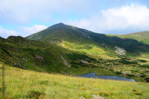 A lake called Nesamovite, located in the Ukrainian Carpathians at an altitude of 1750 m. photo