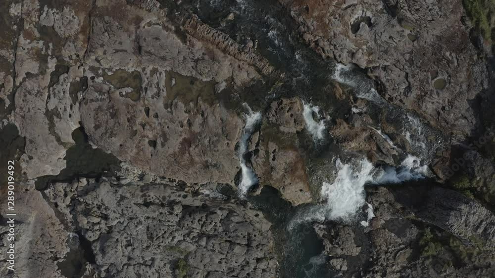 A drone shot of a lake in southern Iceland. A drone shot of a lake in southern Iceland.