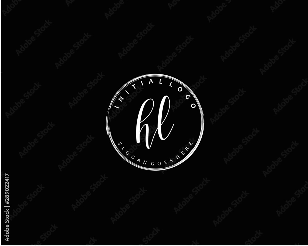 HL Initial letter logo template vector HL Initial letter logo template vector