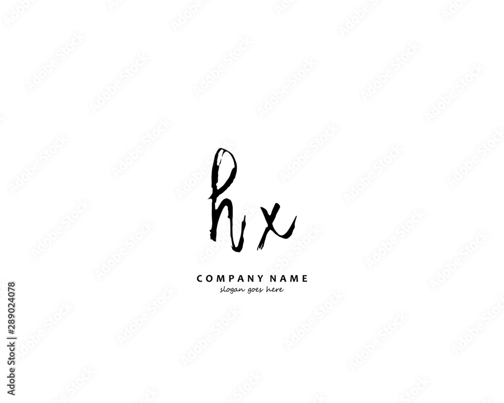 HX Initial letter logo template vector HX Initial letter logo template vector