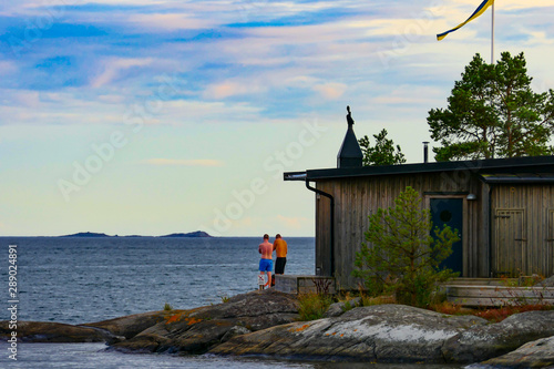 Nynashamn, Sweden The Nynas Havsbad  spa on the Baltic Sea photo