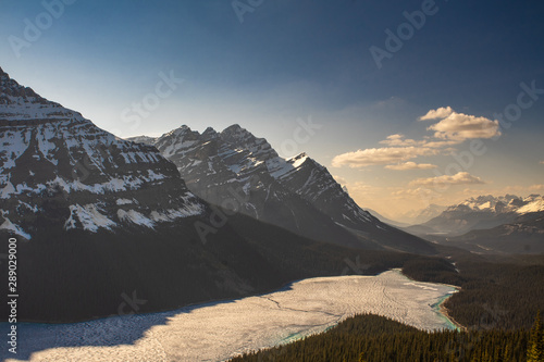 Peyto Lake Canada Alberta Frozen