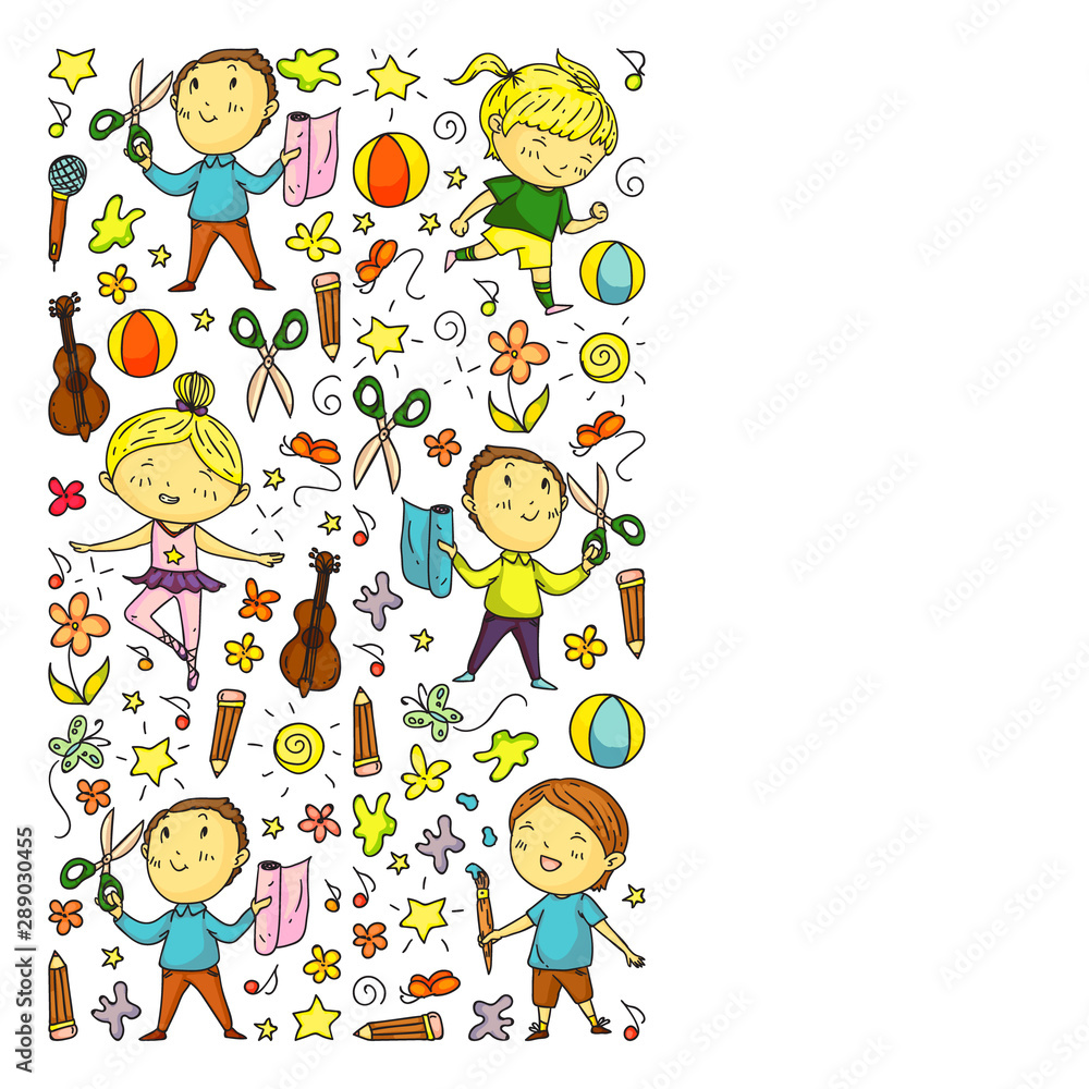 Cleaning services company vector pattern