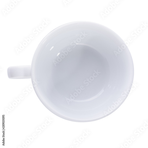 White coffee mug isolated on white background