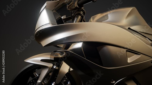 Wallpaper Mural moto sport bike in dark studio with bright lights Torontodigital.ca