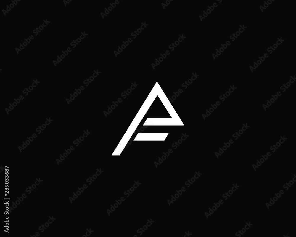 Creative and Minimalist Letter AF PF Logo Design Icon, Editable in Vector Format in Black and White Color Creative and Minimalist Letter AF PF Logo Design Icon, Editable in Vector Format in Black and White Color