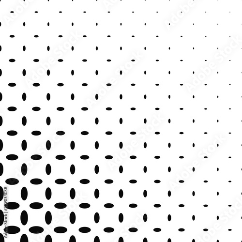 Abstract black and white ellipse pattern background