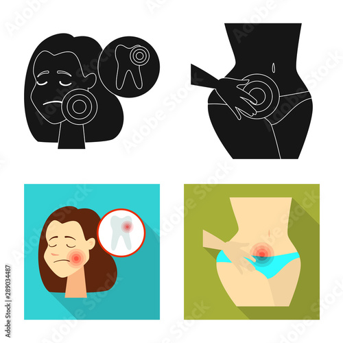 Vector design of hospital and rendering icon. Collection of hospital and help vector icon for stock.