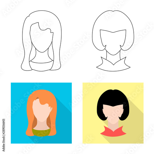 Isolated object of professional and photo sign. Collection of professional and profile stock vector illustration.