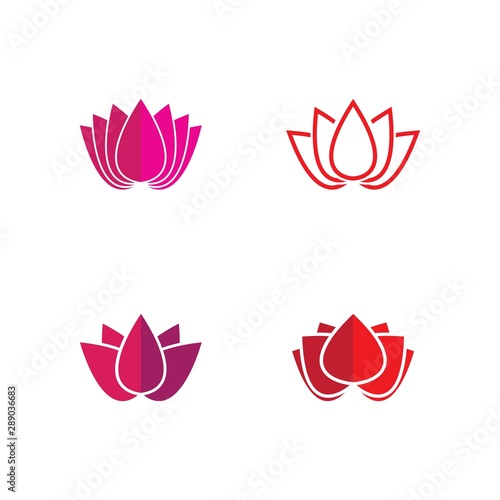  Lotus flowers logo