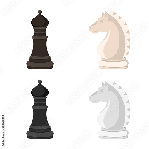 Isolated object of checkmate and thin sign. Collection of checkmate and target stock symbol for web.