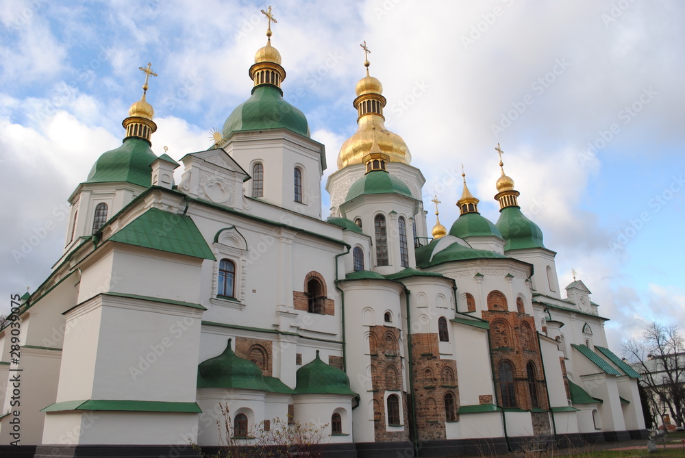 Golden domes of the Orthodox Church of Saint Sophia