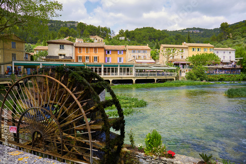 Fontaine-de-Vaucluse water wheel in Provence