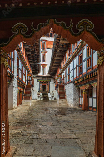 The Jambay Lhakhang is a temple and located in Bumthang (Jakar) in Bhutan photo