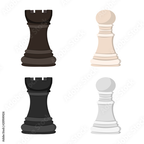 Vector design of checkmate and thin icon. Collection of checkmate and target vector icon for stock.