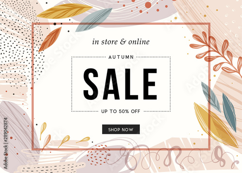 Sale banner template design.